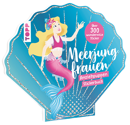 Anziehpuppen-Stickerbuch: Meerjungfrauen